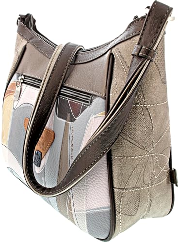 Anekke Sophia borsa a tracolla grande geometrica