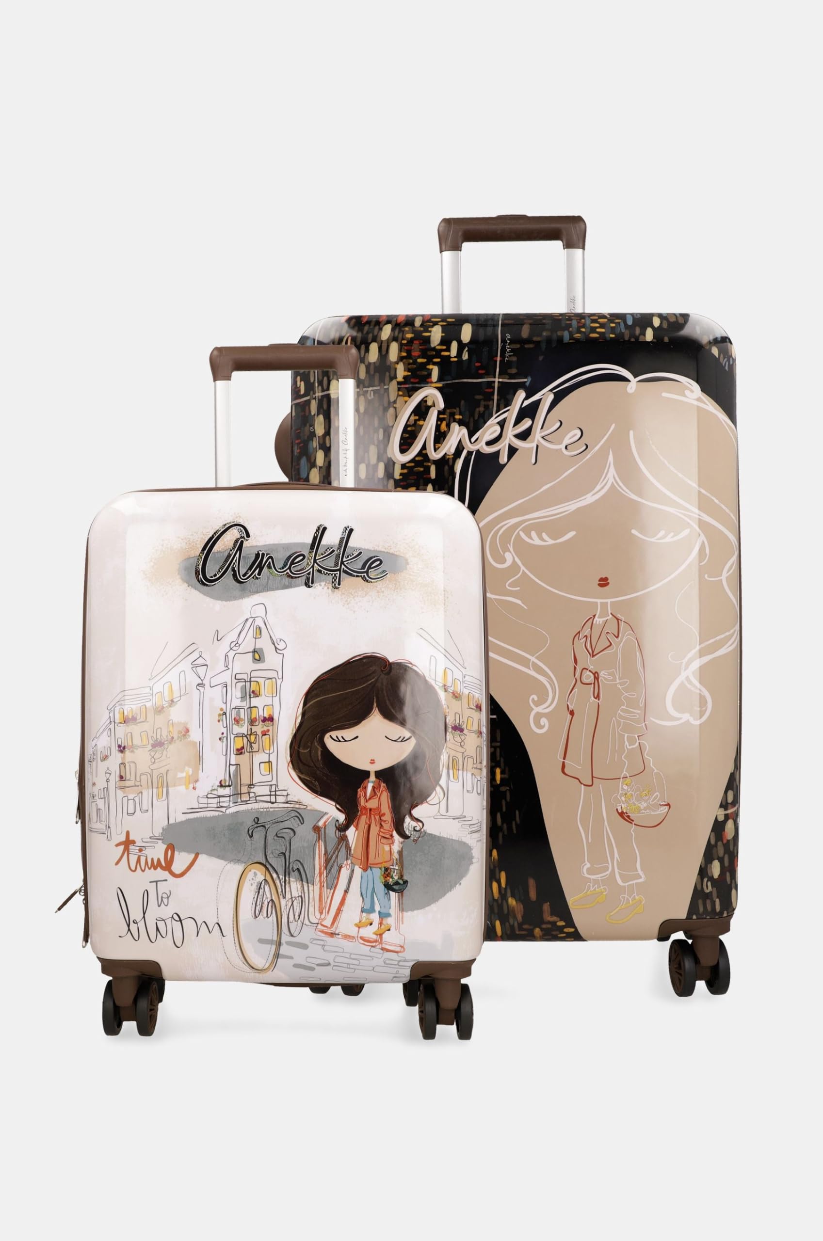 Anekke Tulip Set Valigie da Viaggio Fiori
