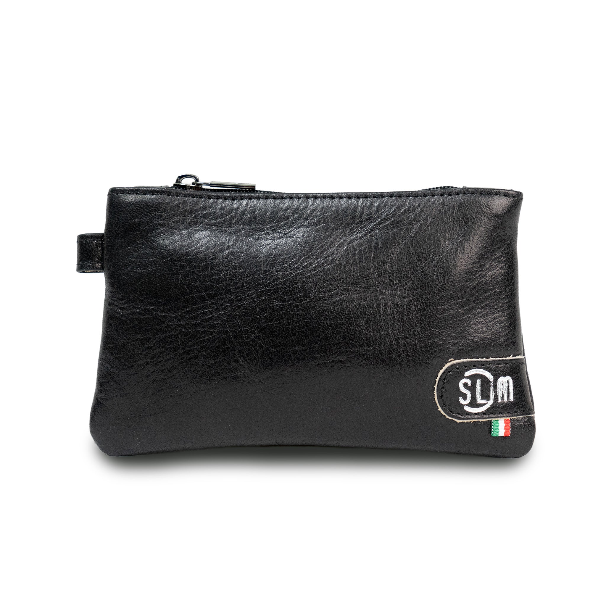 SLim Mini Pochette vera pelle nero uso quotidiano