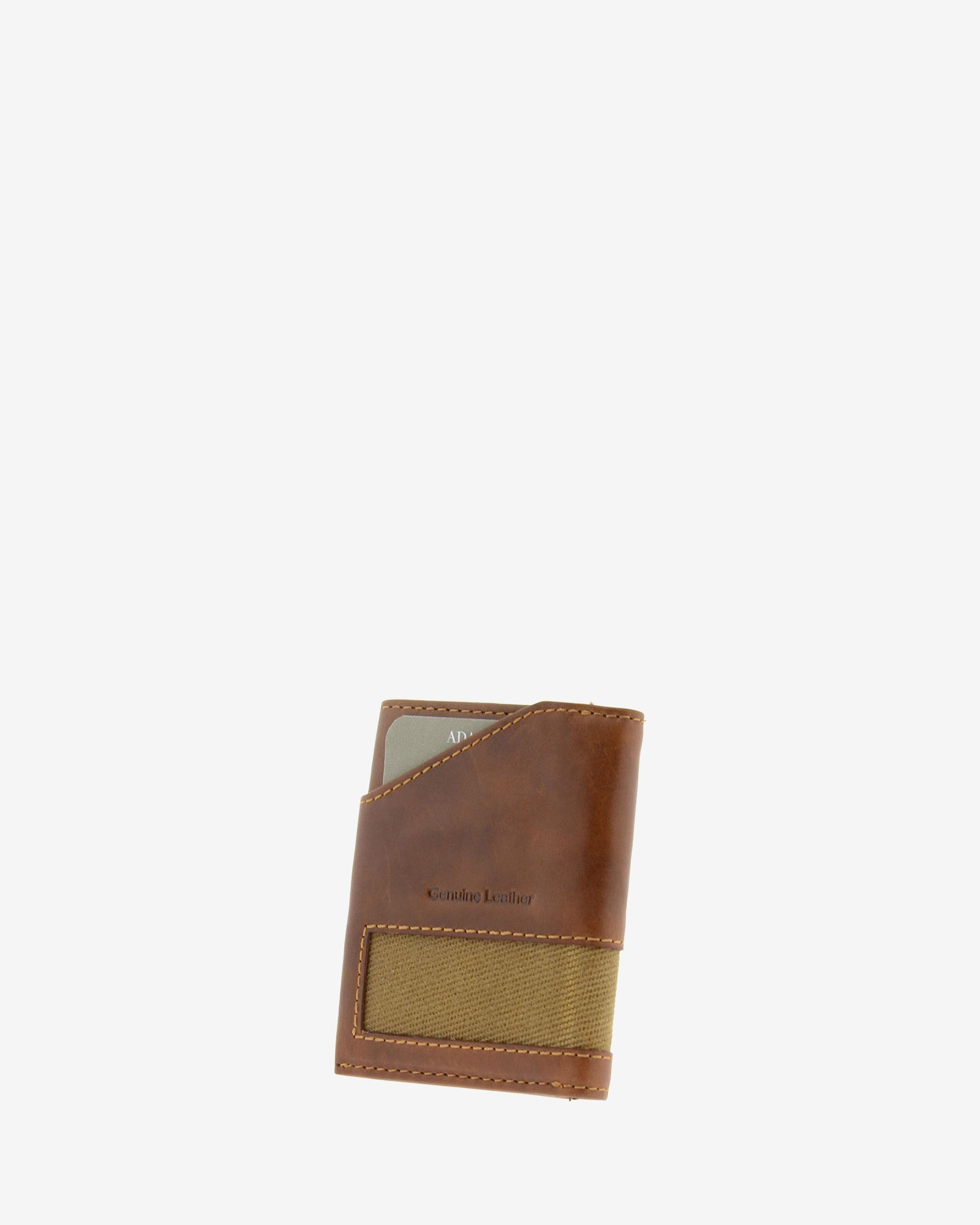 Adapell Range 1622 portacarte uomo cuoio pelle canvas 6 slot