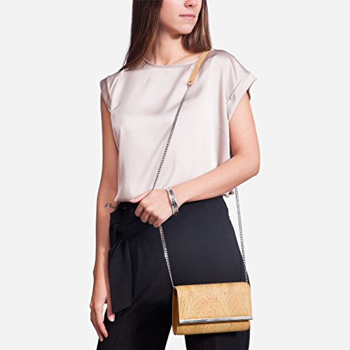 Corkor Bags Pochette sughero marrone chiaro S