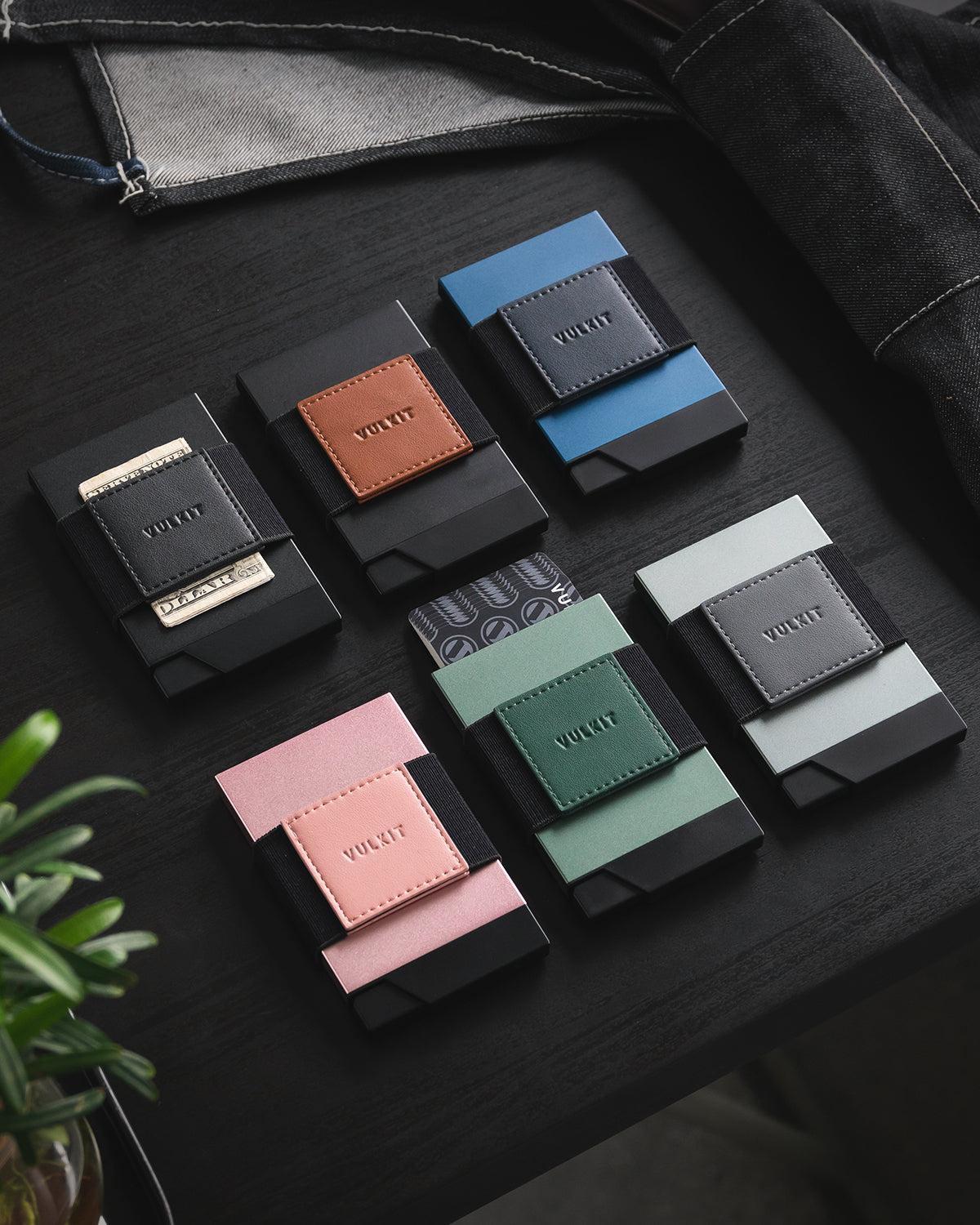 VULKIT AirTag Holder Wallet portacarte nero 12 carte