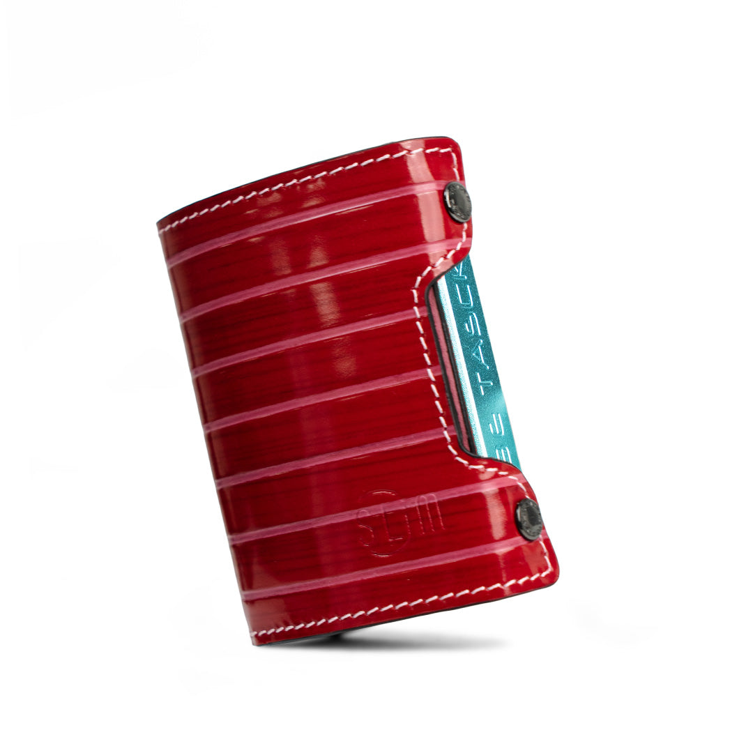 SLim Be Tasck portacarte lollipop rosso rosa