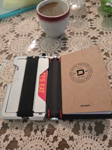 Dango D01 Dapper portafoglio con penna whiskey brown