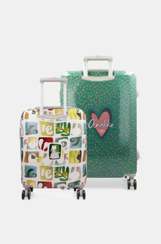 Anekke Muse Set Valigie 2 Pezzi Stampa Viaggio