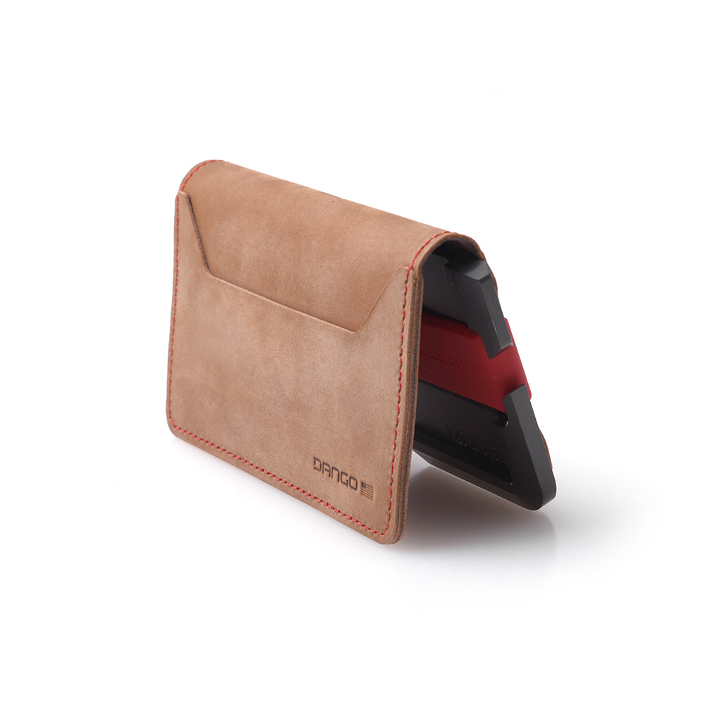 Dango D-Series D01 Dapper portafoglio bifold pelle grigio 17 carte