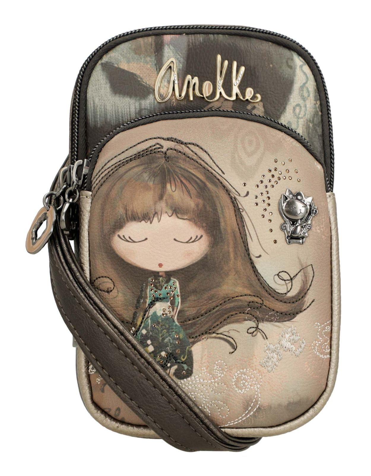 Anekke Real Mini Tracolla Borsa a Tracolla con Tasca Donna