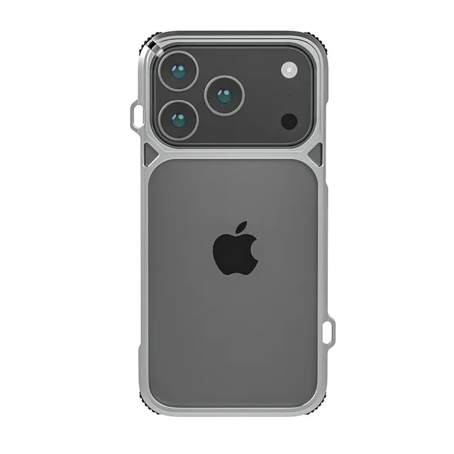 Dango Adapt Covert Case iPhone 17 Pro custodia Satin Silver alluminio