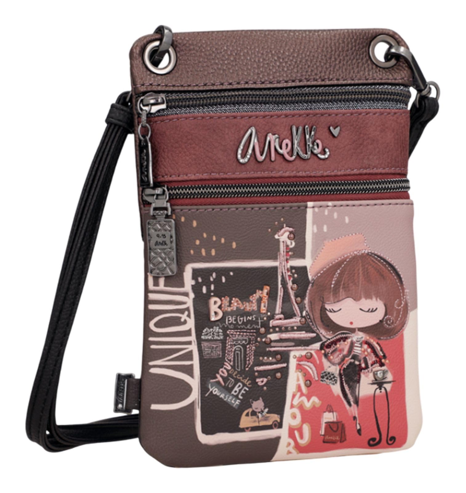 Anekke Mademoiselle mini tracolla 2 scomparti donna Parigi
