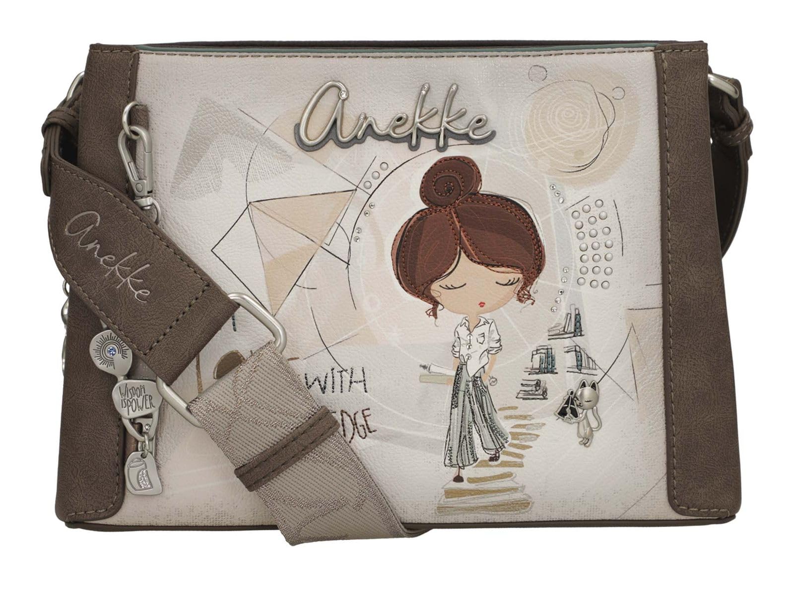 Anekke Sophia Borsa Tracolla Quadrata Donna Stampata