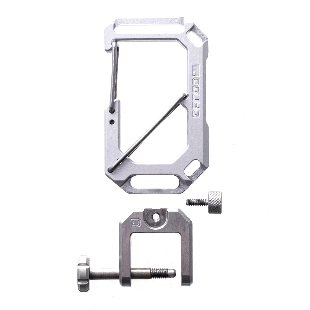 Dango Carabiner Moschettone Alluminio + Portachiavi 8 Chiavi