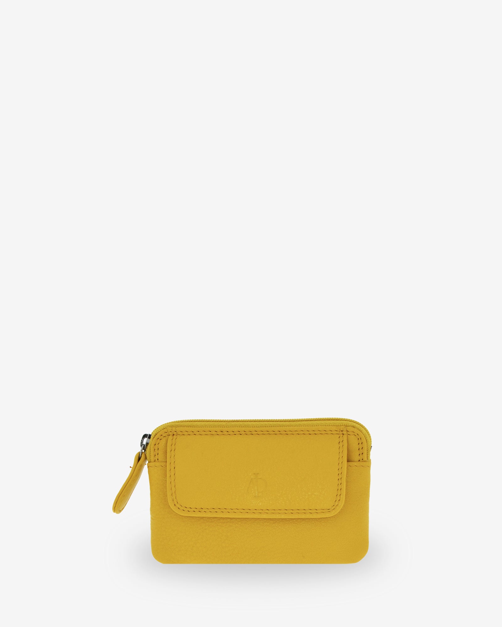 Adapell 8078 portamonete sottile patta Nero doppia zip chiavi