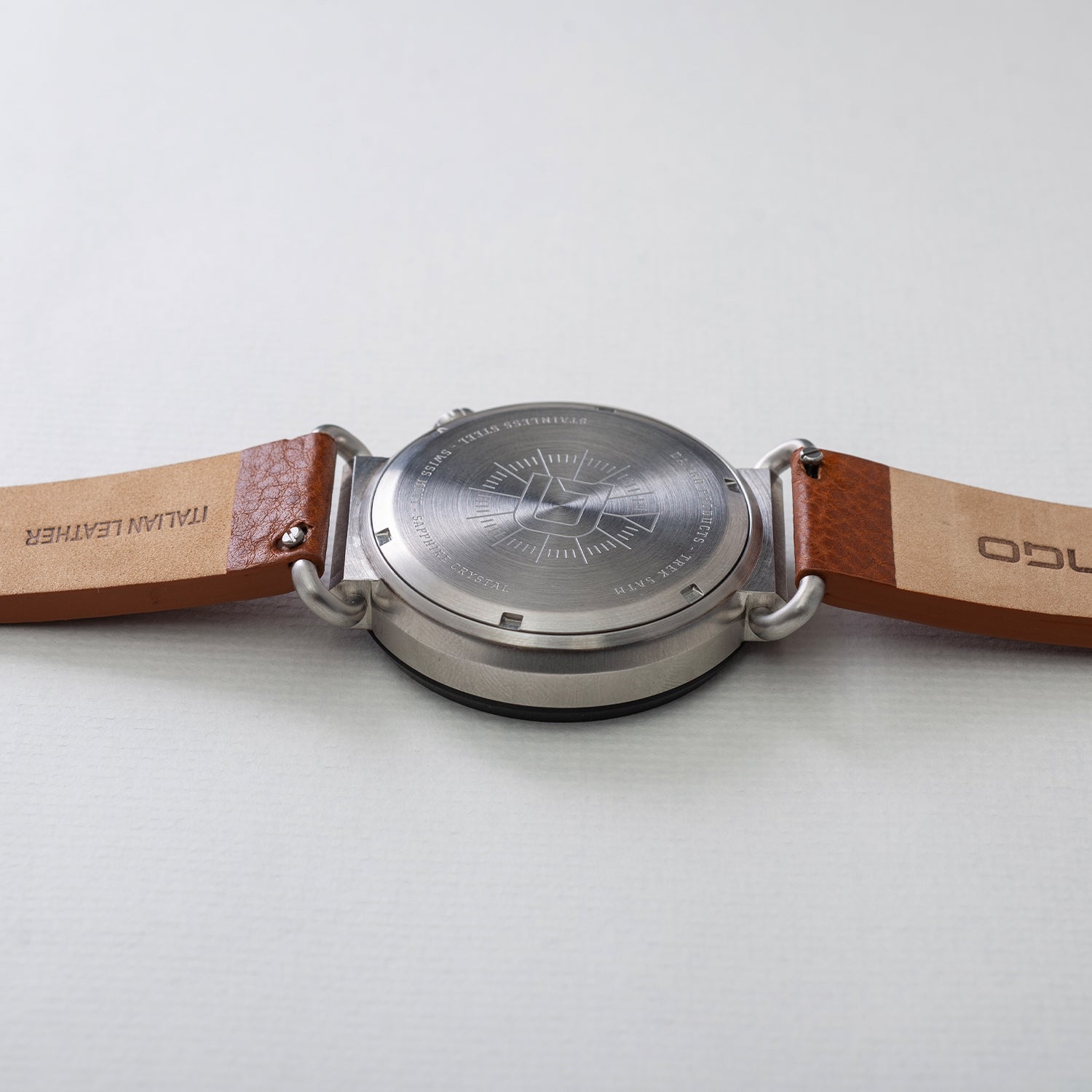 Dango Trek TK-01 orologio pelle italiana Whiskey Brown 45mm