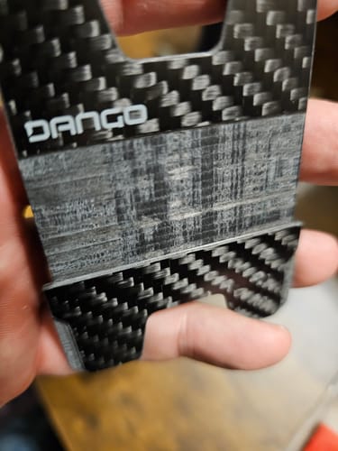 Dango M-Series Backplate M1 carbonio portafoglio RFID