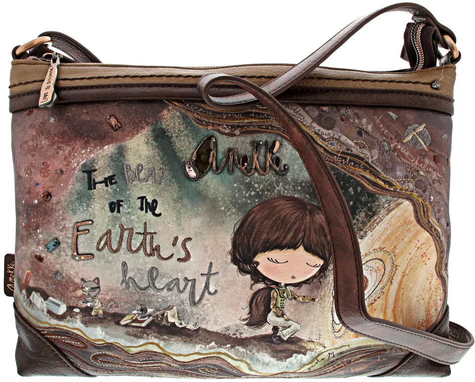 Anekke Core borsa a tracolla media 29x22x5 cm ecopelle