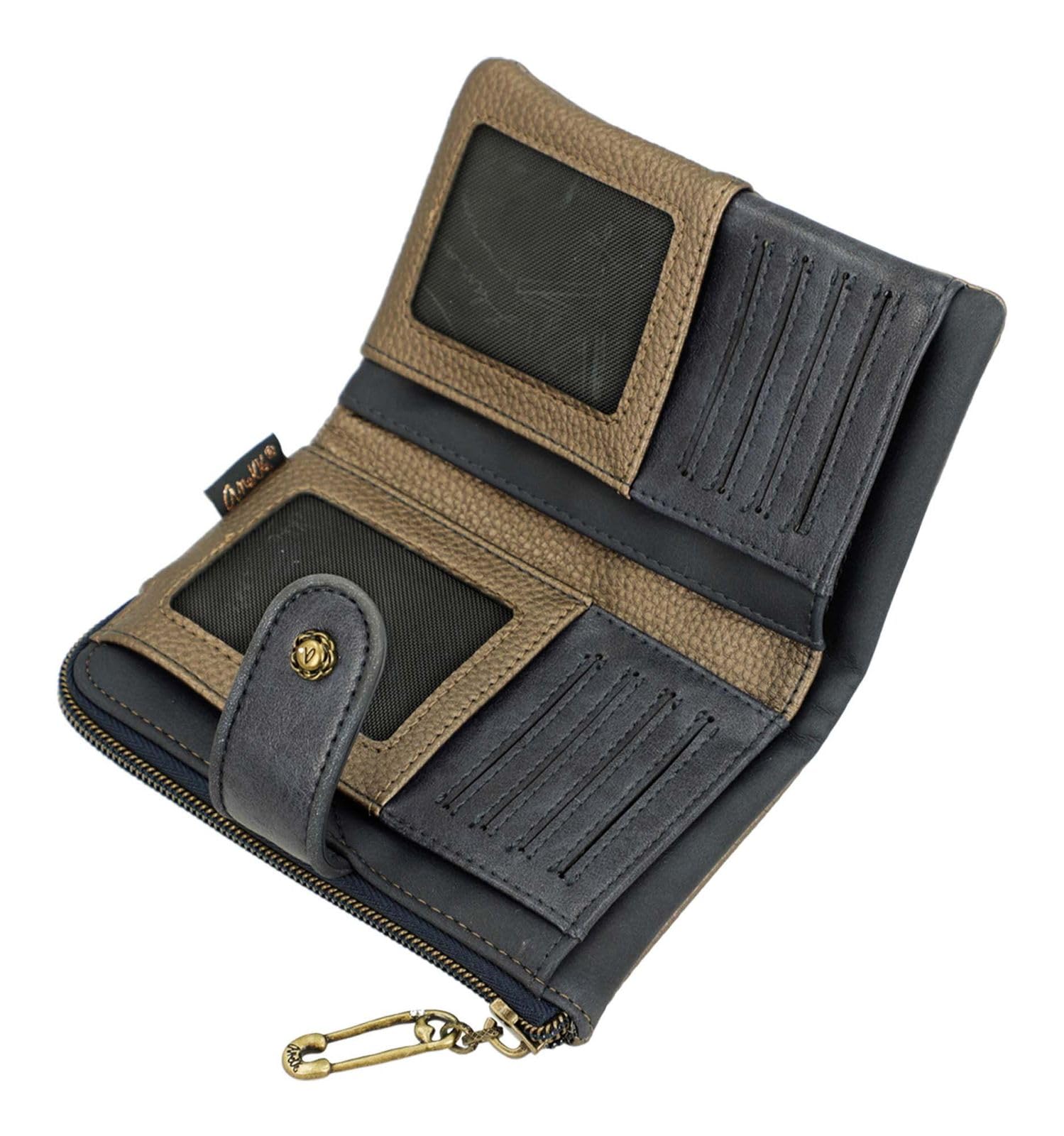 Anekke Boutique portafoglio medio RFID donna flessibile