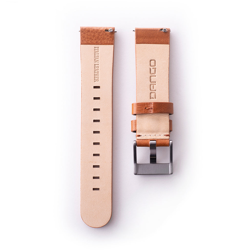 Dango Italian Leather cinturino orologio pelle 22mm Whiskey Brown