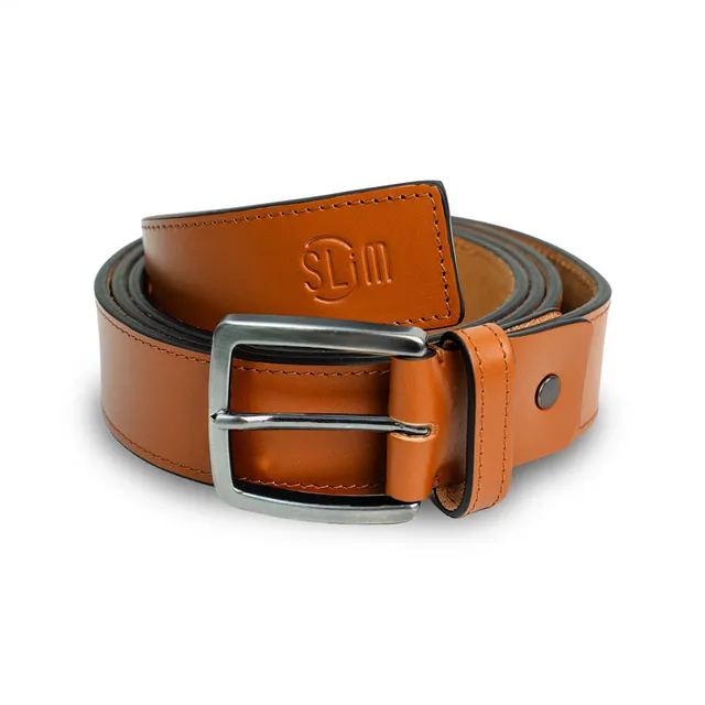 SLim Cinture Cintura Pelle Cuoio Vegetale 40mm