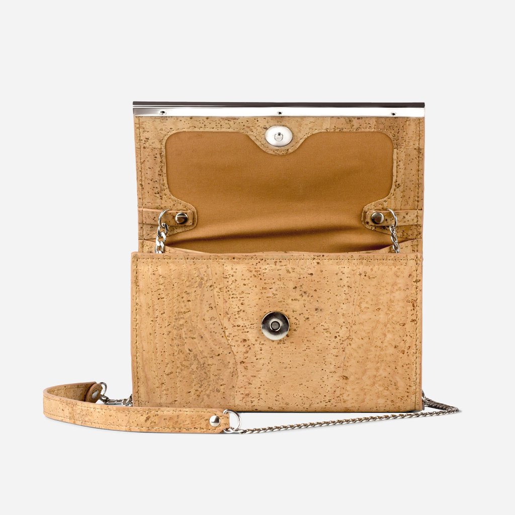 Corkor Bags Pochette sughero marrone chiaro S