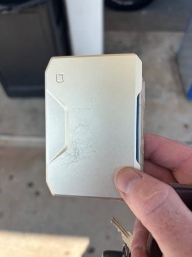 Dango SK1 Slide Kick portafoglio Champagne Gold RFID 6 carte