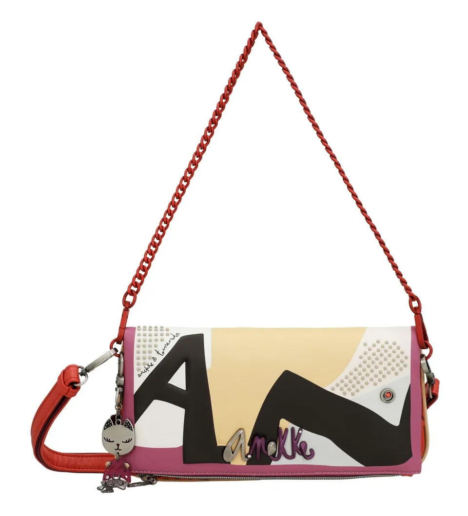 Anekke Fashion borsa a tracolla asa metallo blu navy