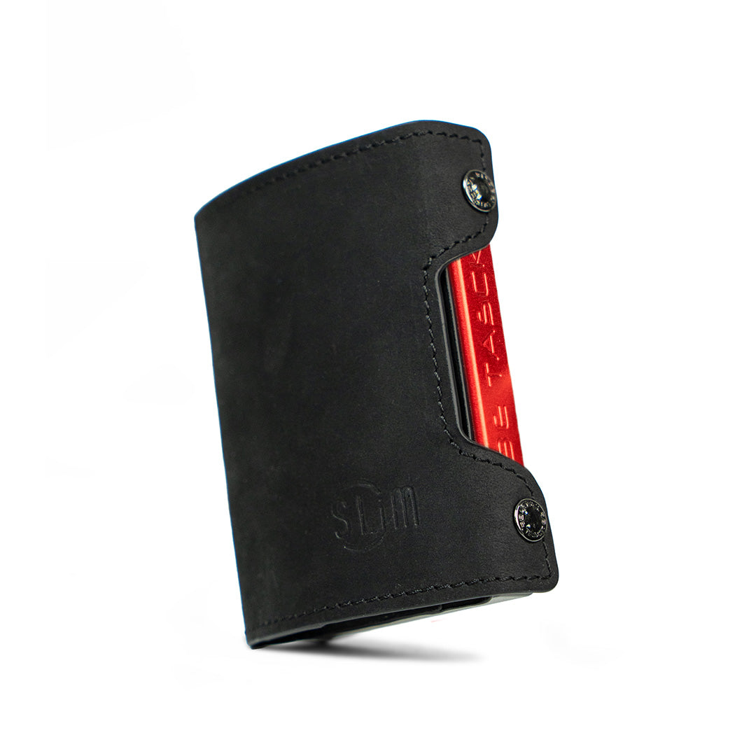 SLim Be Tasck portafoglio Crazy Horse Nero Frame Nero