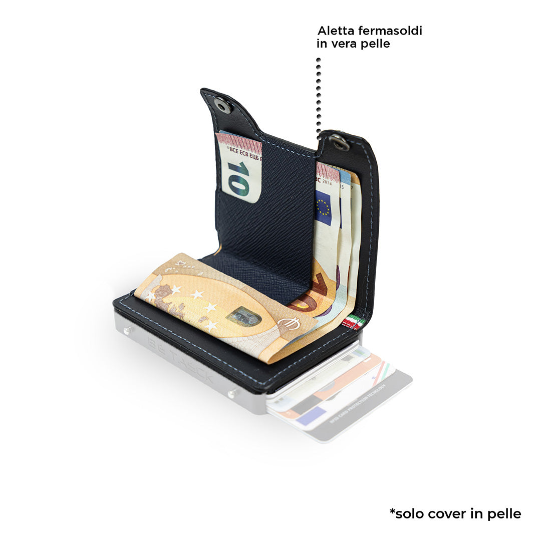 SLim Cover Pelle Be Tasck Saffiano Blu