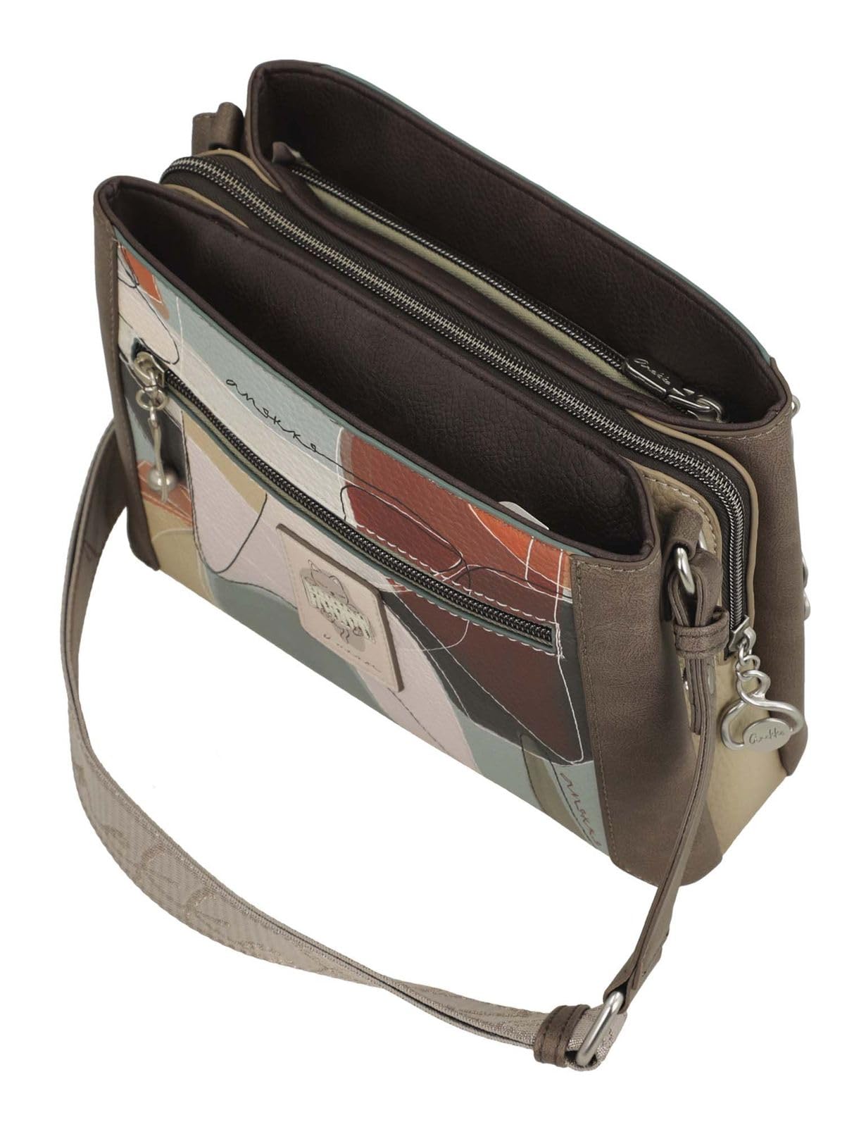 Anekke Sophia Borsa Tracolla Quadrata Donna Stampata