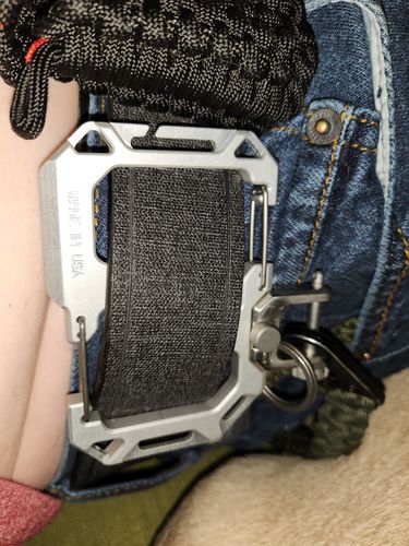 Dango Carabiner XL & Shackle Moschettone Satin Silver Alluminio