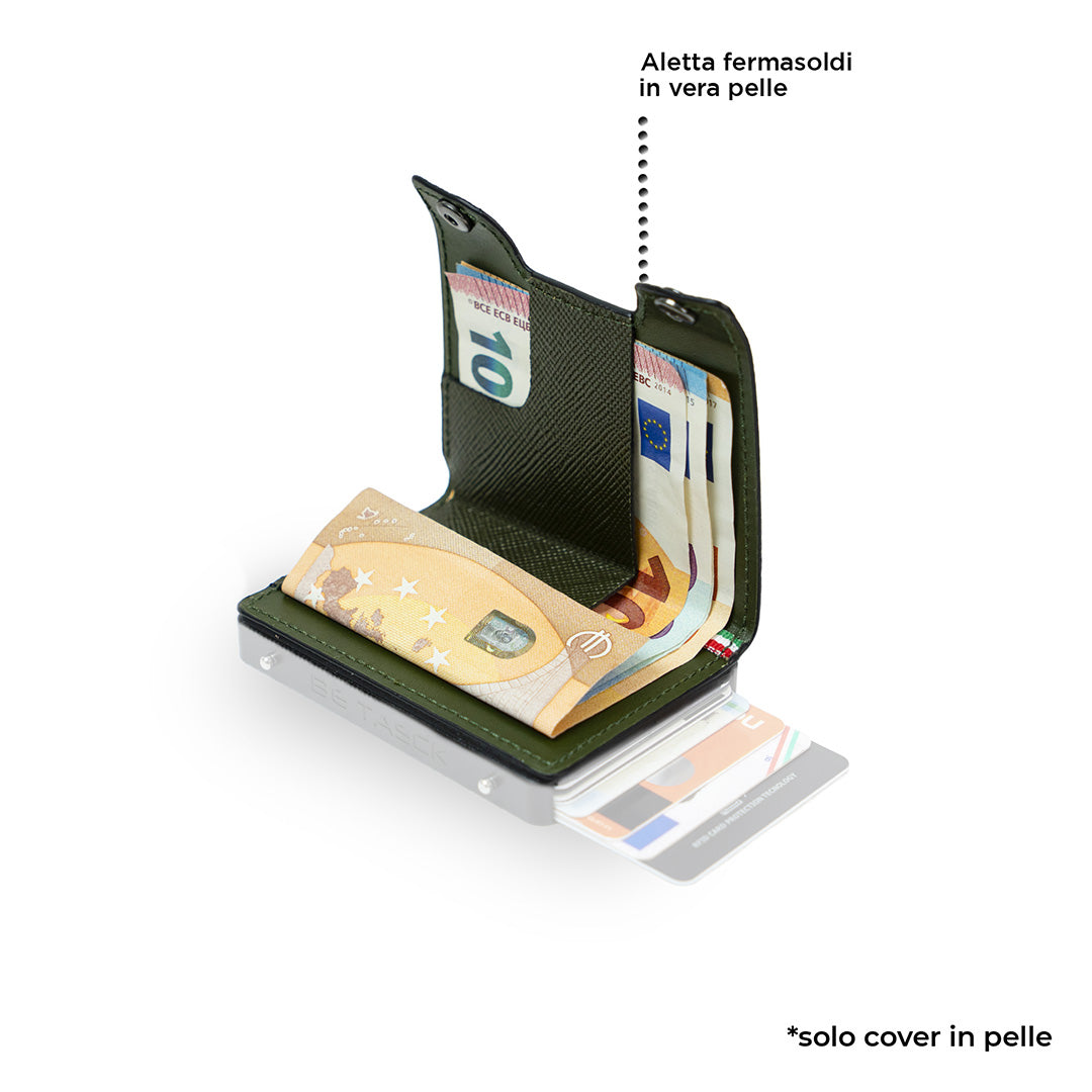 SLim Cover Be Tasck Saffiano Verde pelle