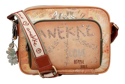 Anekke Bloom borsa a tracolla 3 scomparti ecopelle 26x19