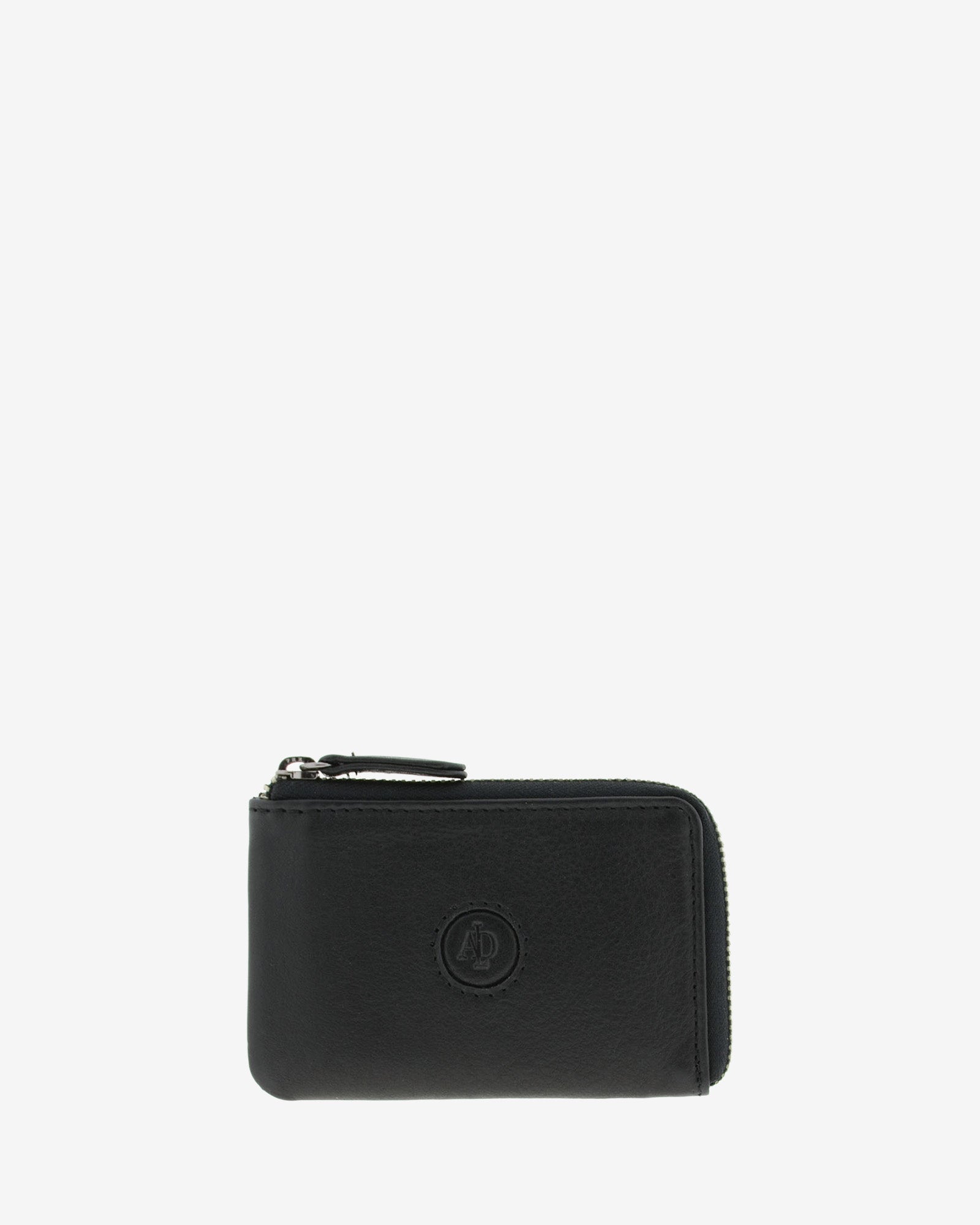 Adapell Basicos 8076 portamonete pelle nero apertura a L