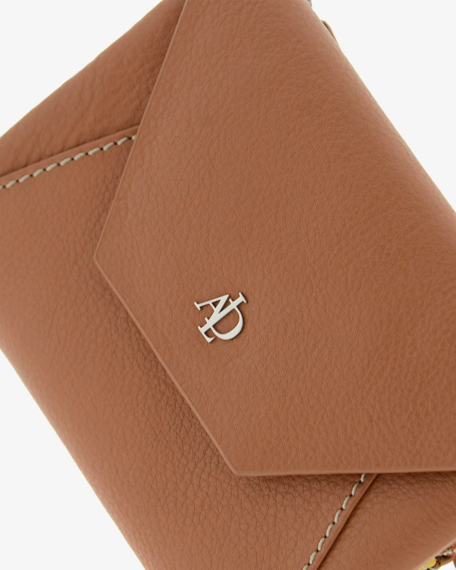 Adapell Lettera 4236 Portafoglio Donna Marrone Doppia Zip