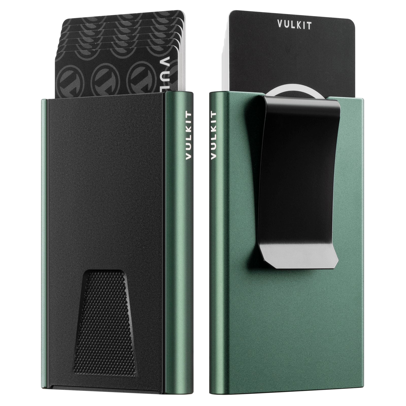 VULKIT VC500 portacarte alluminio nero RFID con AirTag