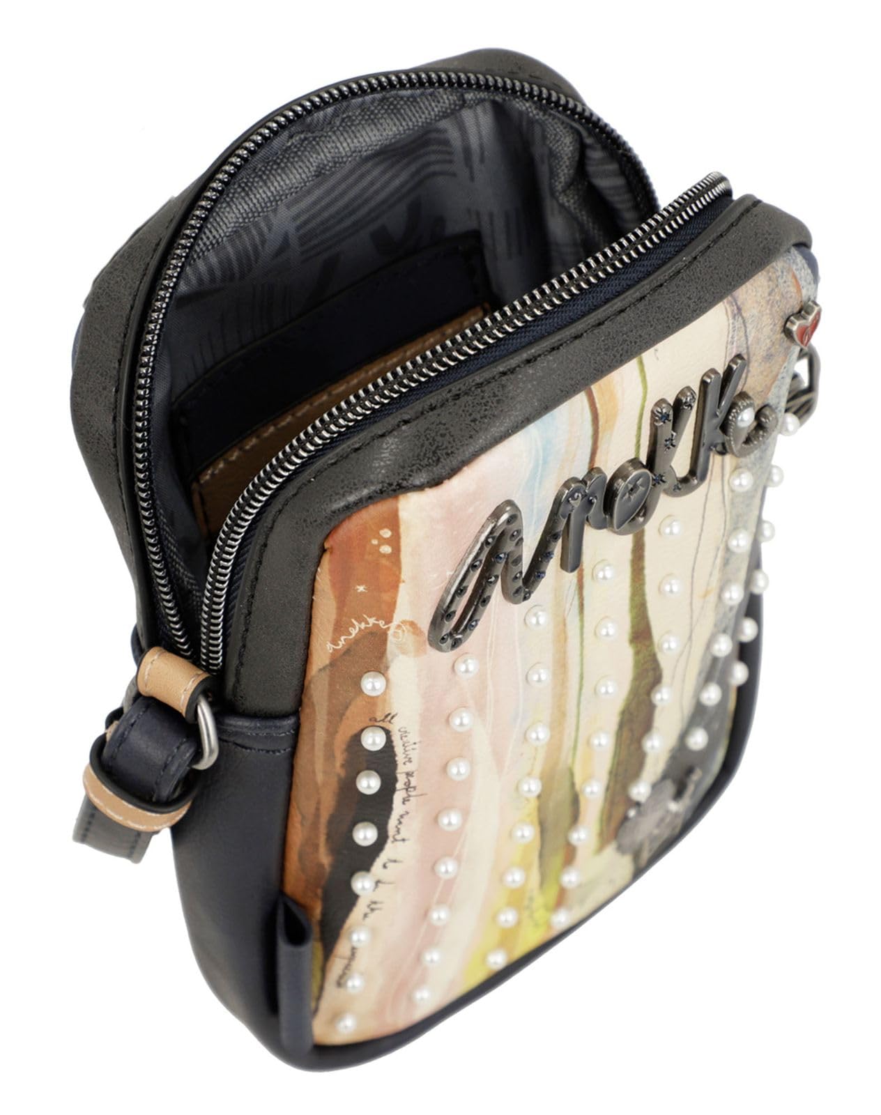 Anekke Studio Mini Tracolla Donna Blu Navy con Zip