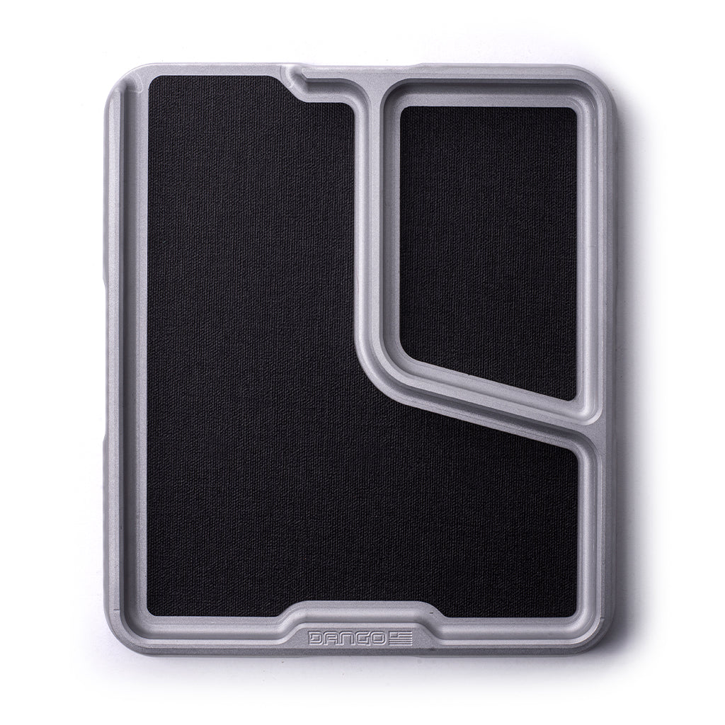 Dango Trays Side Tray svuotatasche alluminio grigio con DTEX