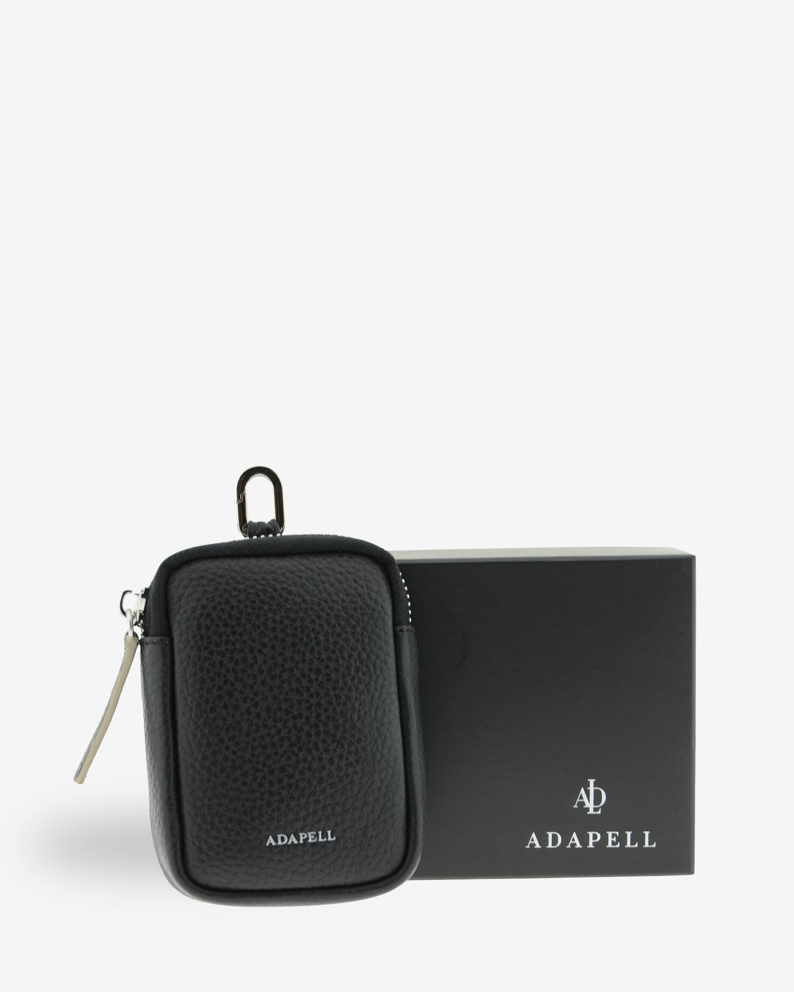 Adapell Nexo 8096 portamonete pelle nero RFID portachiavi