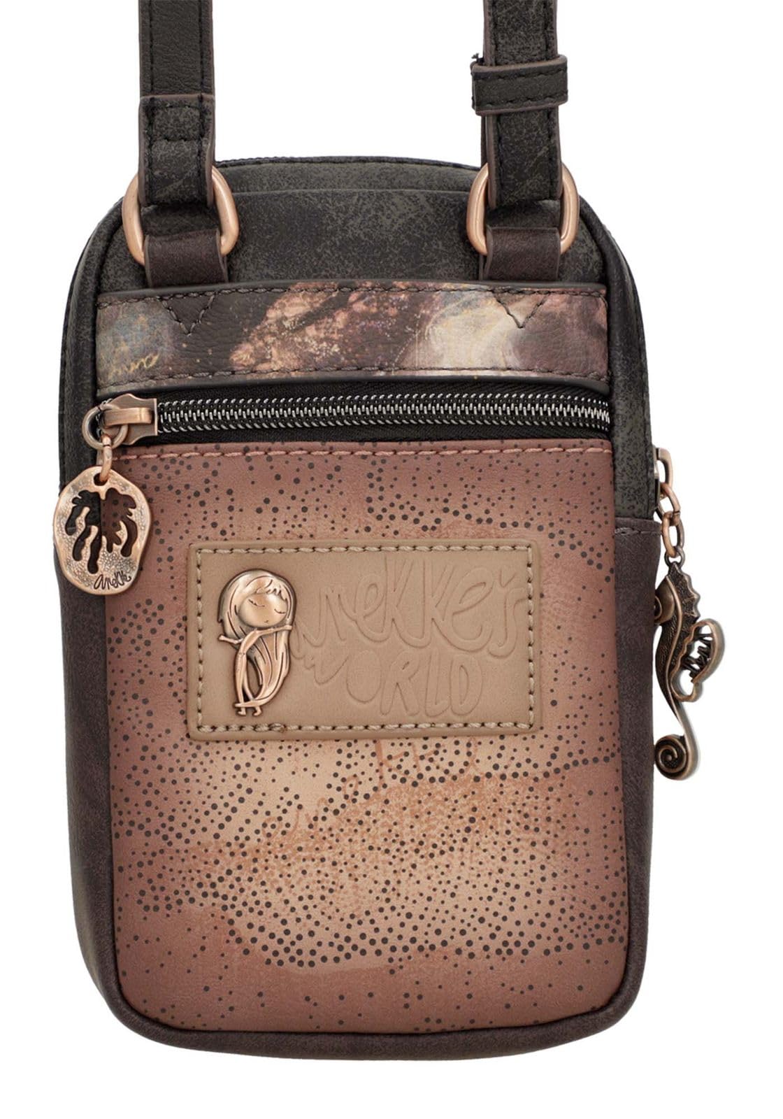 Anekke Branch Land tracolla mini marrone 12x19x5 cm