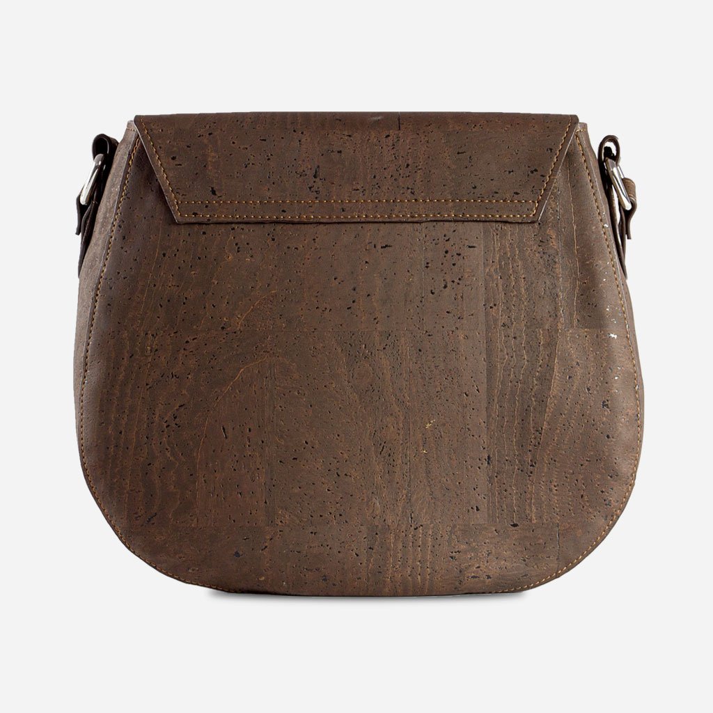 Corkor Bags Zaino Tracolla Sughero Vegano Marrone