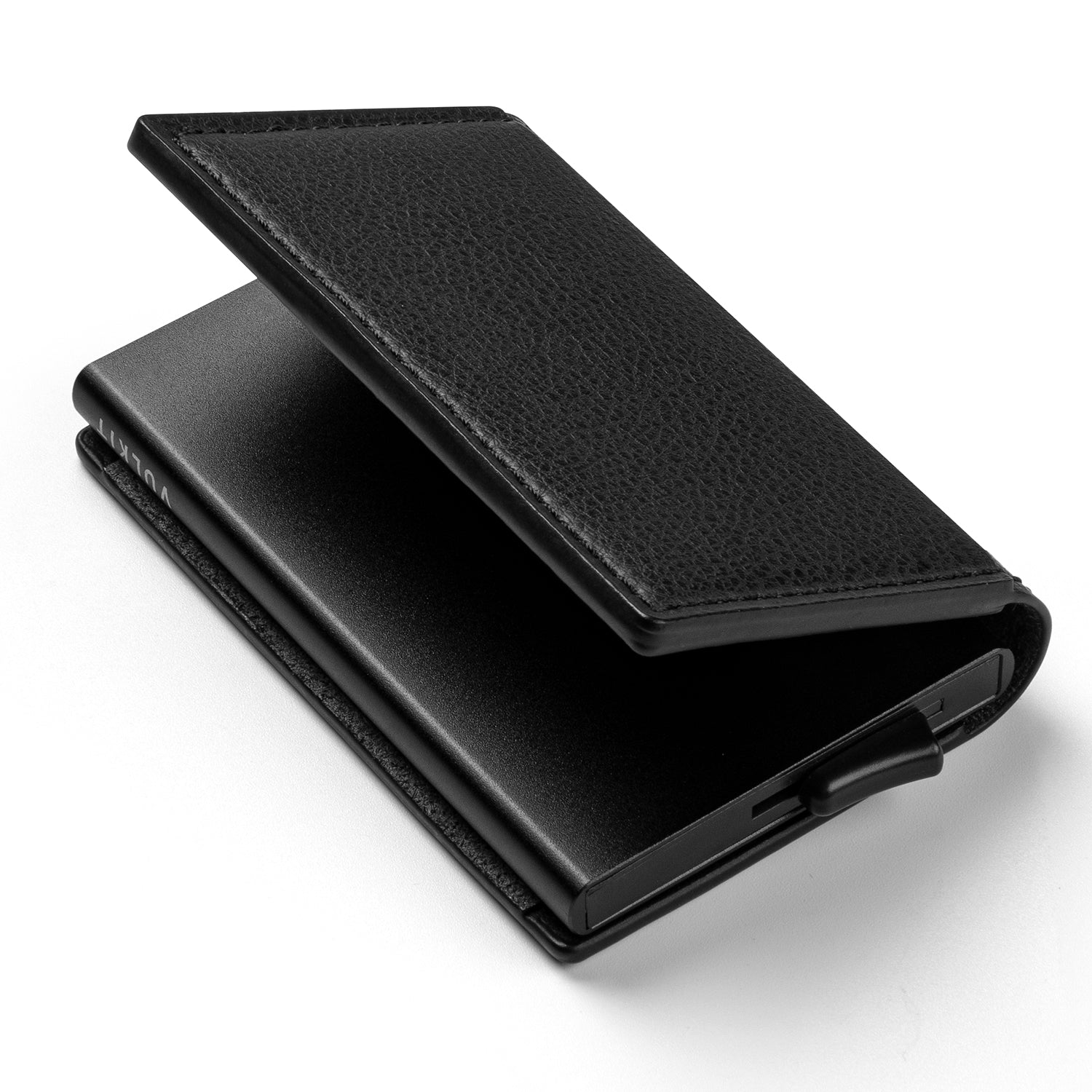 VULKIT VC201 porta carte alluminio RFID marrone bifold