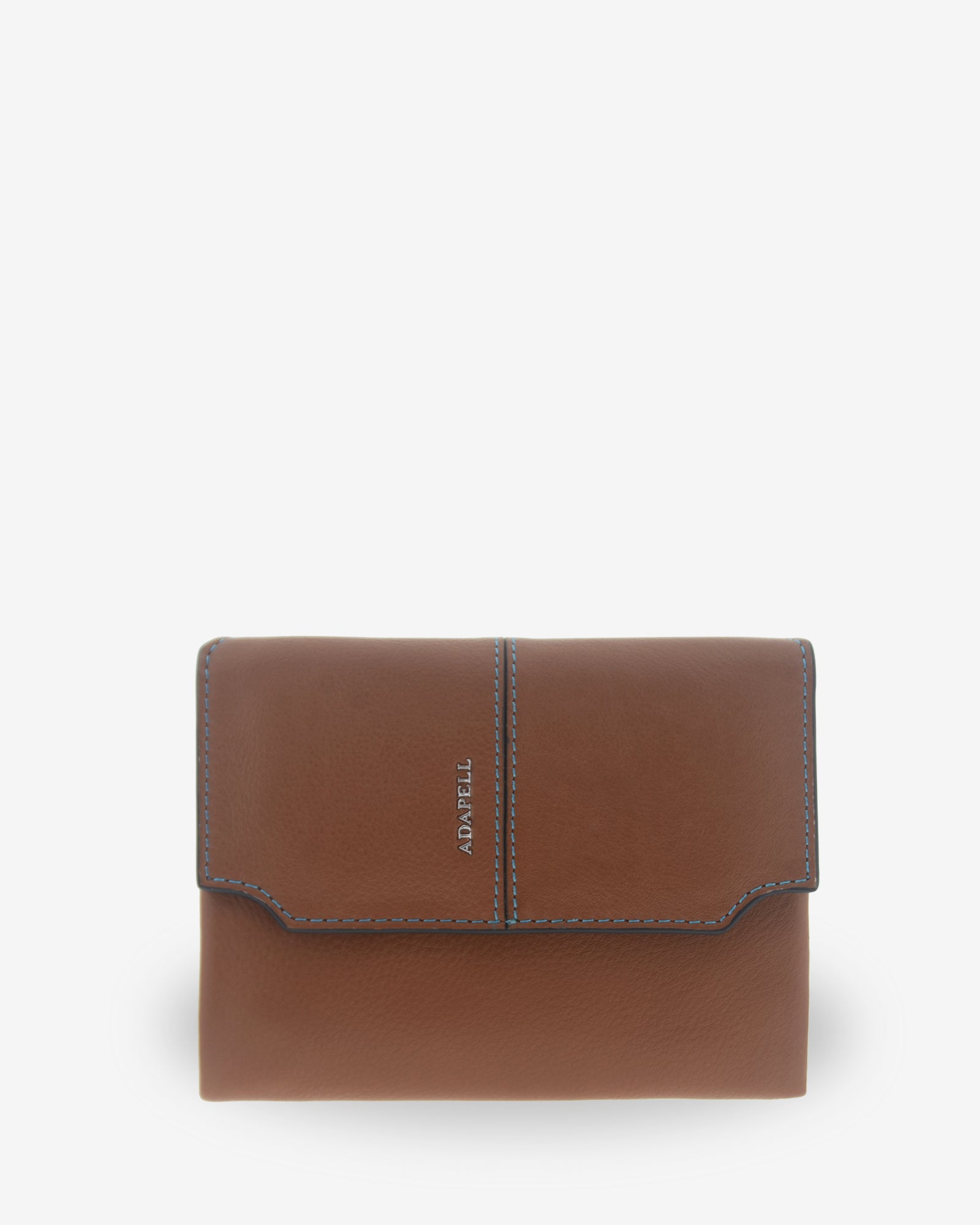 Adapell Atelier portafoglio pelle caramel RFID 15 carte