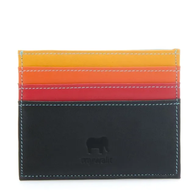 Mywalit Milano Portacarte Ritmo Nero Pelle Taglia Unica