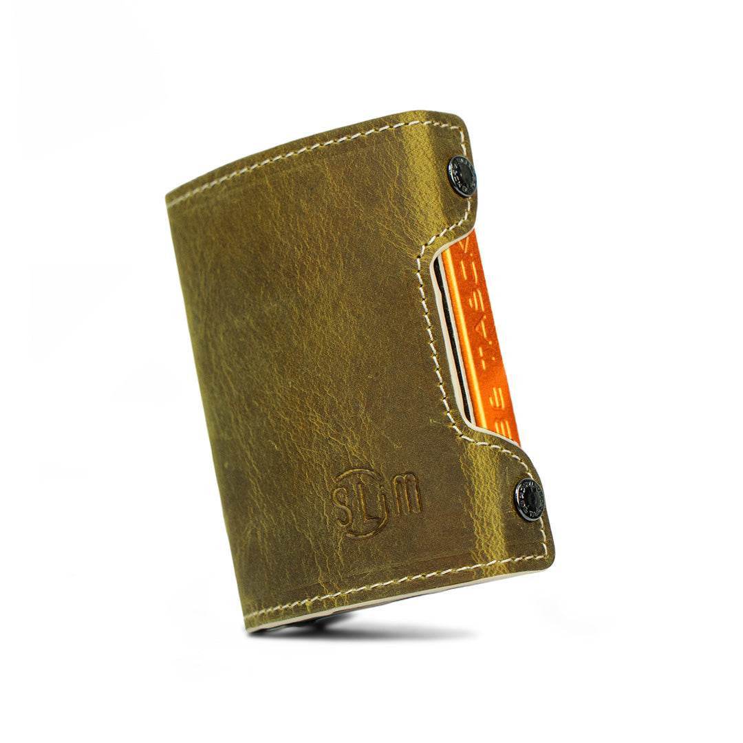 SLim Be Tasck portafoglio Crazy Horse Sole Frame Nero