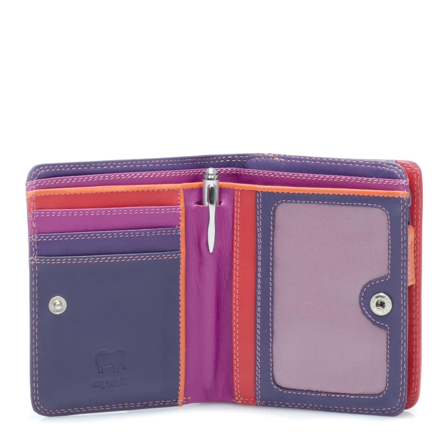 Mywalit Milano Portafoglio Donna Pelle Multicolore Medium Zip