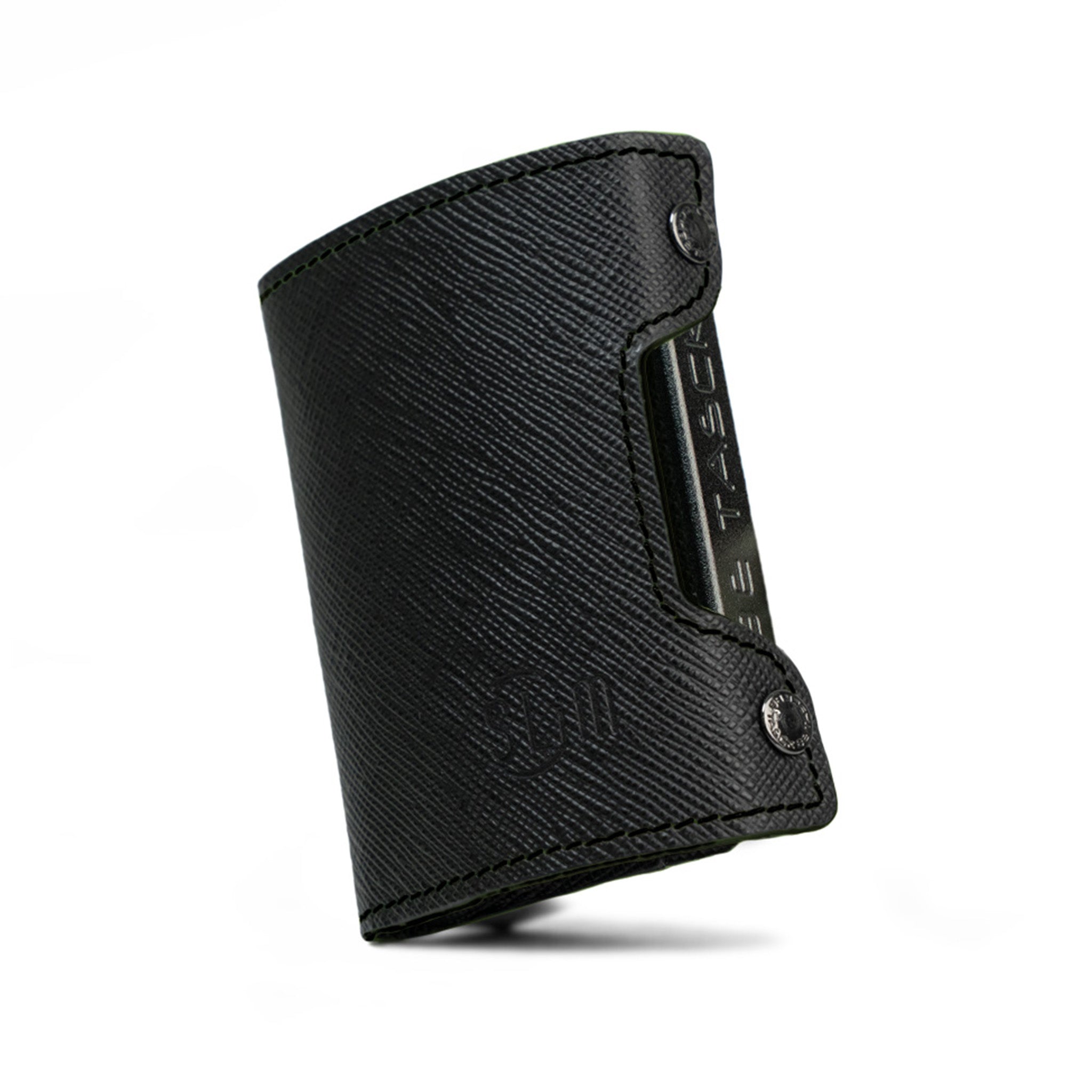 SLim Be Tasck Saffiano Nero Portafoglio Frame Nero Pelle