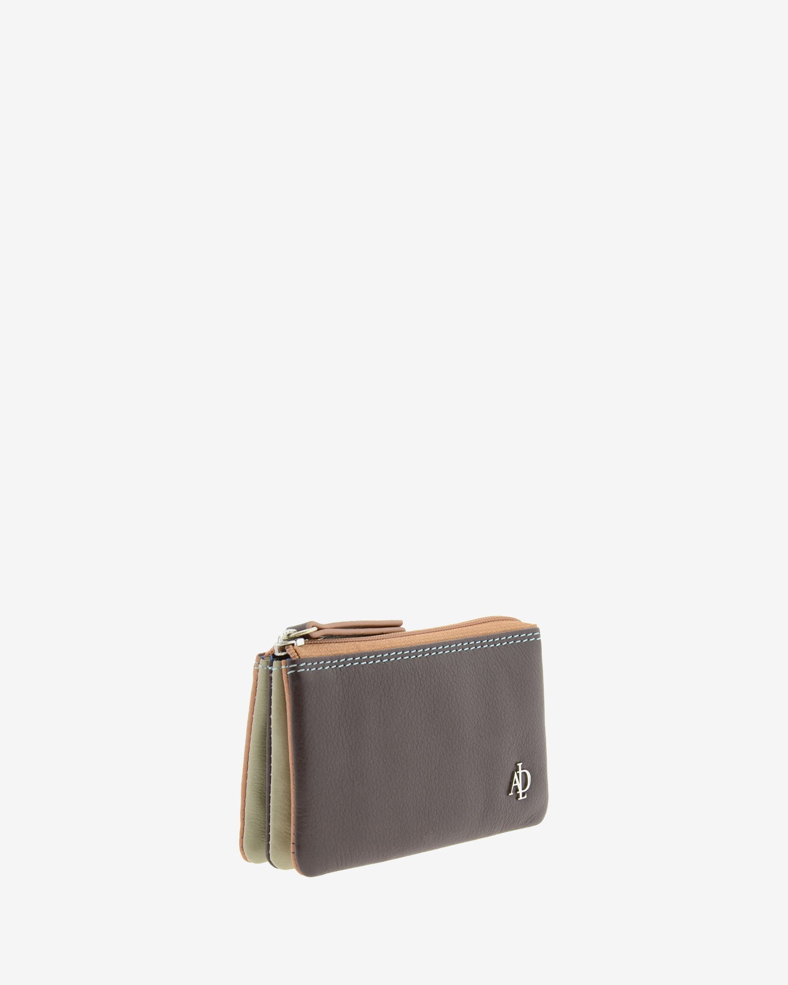 Adapell Wakanda 4215 portamonete pelle marrone zip
