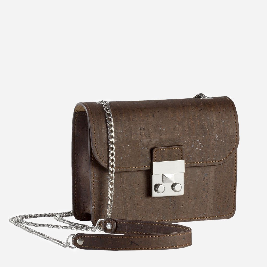 Corkor Bags Pochette Spalla Sughero Marrone Naturale