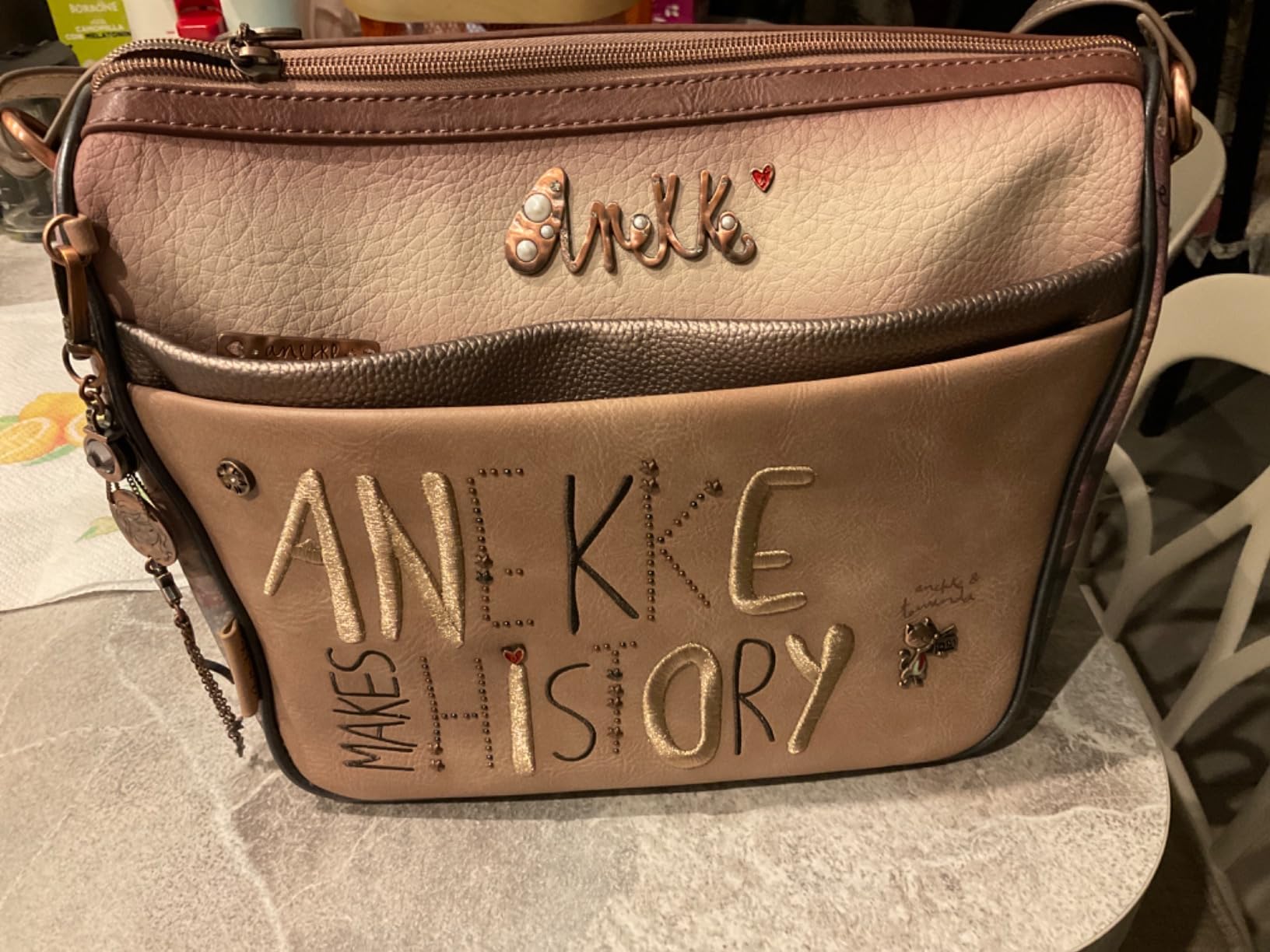 Anekke Dreamverse Stars borsa bandoliera grande donna stampa