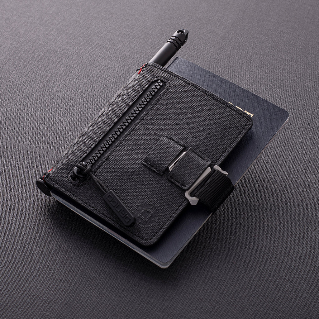 Dango P01 Pioneer Portafoglio viaggio nero DTEX RFID