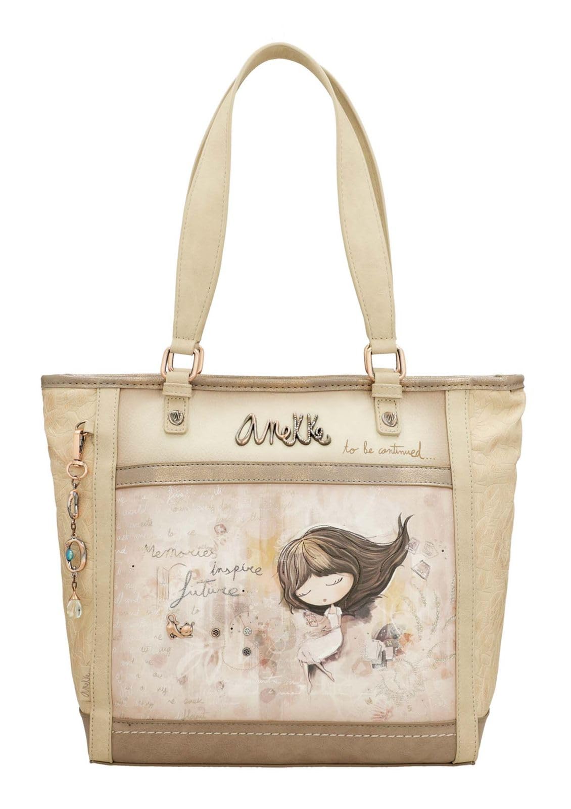 Anekke Memories borsa a spalla grande multicolor